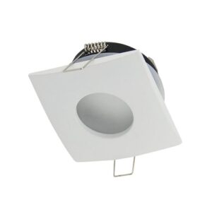 Spot GU10,  7W, 82x82, Patrat, alb, incastrat, ΙΡ65