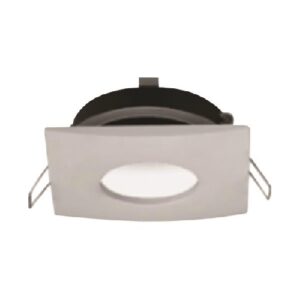 Spot GU10,  7W, 82x82, Patrat, nickel satinat, incastrat, ΙΡ65