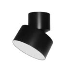 Plafoniera LED  16W, 3CCT (alb cald/neutru/rece), D140, reglabil, Aluminiu negru, aparent, PRO