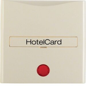 Berker- Tasta Frontala Intrerupator Acces Card Hotel, indicator luminos, alb lucios, S.1/B.3/B.7