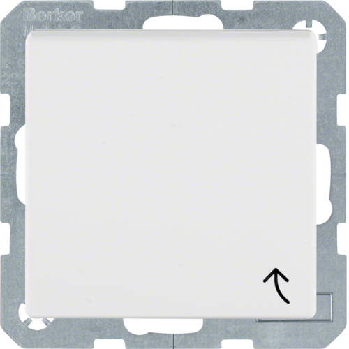 Berker- Priza SCHUKO 16A, 250V (mecanism), cu capac, alb polar mat S.1/B.3/B.7