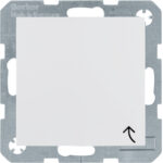 Berker- Priza SCHUKO  16A, 250V (mecanism), cu capac, alb polar lucios S.1/B.3/B.7