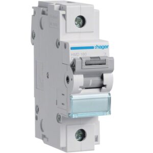 Hager MCB- Disjunctor 1P,  80A, 15kA, curba D, 1,5M