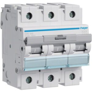 Hager MCB- Disjunctor 3P, 100A, 15kA, curba D, 4,5M