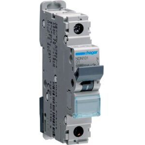 Hager MCB- Disjunctor 1P,   1A, 10kA, curba D, 1M, Bi-Connect