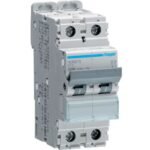 Hager MCB- Disjunctor 2P,  10A, 10kA, curba D, 2M, Bi-Connect