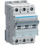 Hager MCB- Disjunctor 3P,  25A, 10kA, curba D, 3M, Bi-Connect