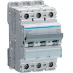 Hager MCB- Disjunctor 3P,  50A, 10kA, curba D, 3M, Bi-Connect