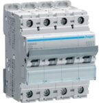 Hager MCB- Disjunctor 4P,   0,5A, 10kA, curba D, 4M, Bi-Connect