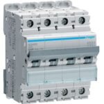 Hager MCB- Disjunctor 4P,  20A, 10kA, curba D, 4M, Bi-Connect