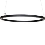 Corp iluminat LED Circular,  23W, D600, 4000K (alb neutru), 240V, negru, Flicker Free, suspendat, IP40, PRO