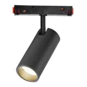 Track Light magnetic- Proiector LED Cilindric 12W, 3000K (alb cald),  48V DC, negru, Flicker Free, PRO