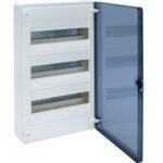 Tablou aparent 36 module ușă transparentă IP40, Hager Golf | VS312TD