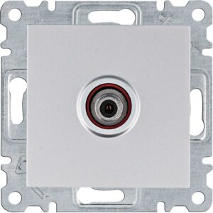 Lumina Soul- Priza SAT  (mecanism cu tasta frontala), argintiu