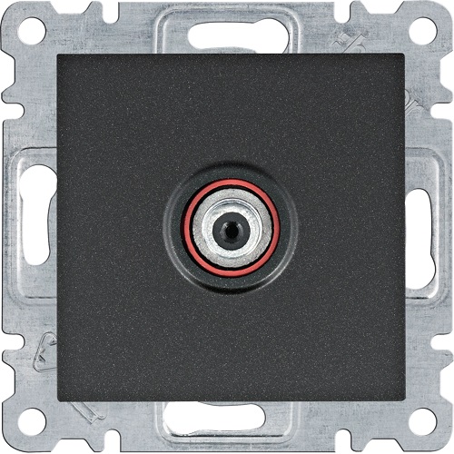 Lumina Soul- Priza SAT (mecanism cu tasta frontala), negru