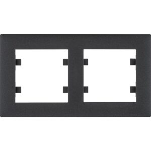 Lumina Intense- Rama 2 aparate, orizontal, negru