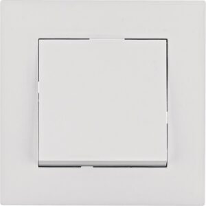 Lumina Intense- Intrerupator simplu, basculant (ansamblu), alb lucios