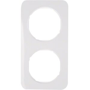 Berker R.1- Rama 2 aparate, alb polar lucios