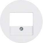 Berker- Tastă Frontală Priză Difuzor/USB, alb polar lucios, R.1/R.3/R.Classic