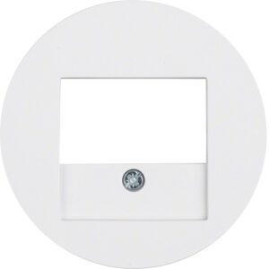 Berker- Tasta Frontala Priza Difuzor/USB, alb polar lucios, R.1/R.3/R.Classic