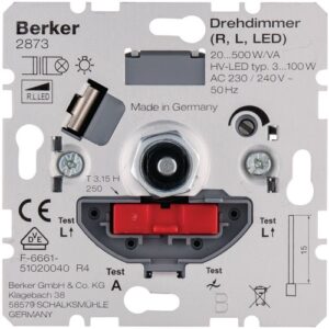 Berker- Intrerupator variator 500W, rotativ (mecanism)