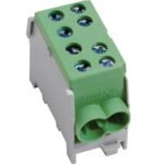 Hager- Bloc distributie 1P, 100A, 2x35/2x25mm², verde, 1.5M