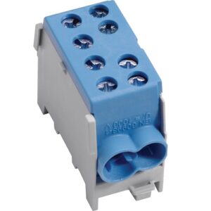 Hager- Bloc distributie 1P, 100A, 2x35/2x25mm², albastru, 1.5M