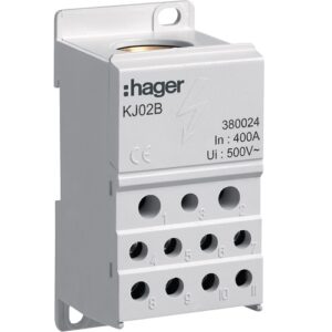 Hager- Bloc distributie 1P, 400A, 2x25/5x16/4x10mm², 2.5M