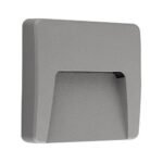 Corp Iluminat LED 3W, 3000K (alb cald), 120x120, gri, aparent, IP65