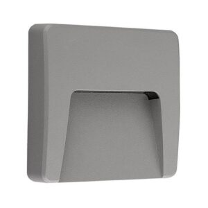 Corp Iluminat LED 3W, 3000K (alb cald), 120x120, gri, aparent, IP65