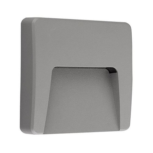 Corp Iluminat LED 3W, 3000K (alb cald), 120x120, gri, aparent, IP65