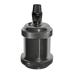 Dulie E27, aluminiu, decorativa, cu inel, negru