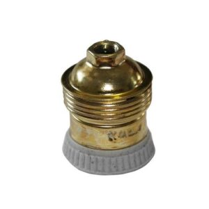 Dulie E27, metalica, decorativa, cu inel portelan