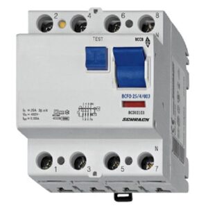 Schrack RCCB- Disjunctor diferențial 4P,  80A, 100mA, 10kA, tip AC, 4M