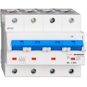 Schrack MCB BR- Disjunctor 4P,  80A, 10kA, curba C, 6M