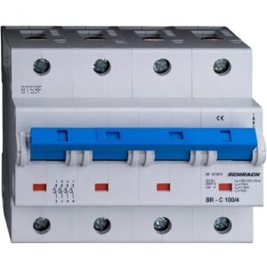 Schrack MCB BR- Disjunctor 4P, 100A, 10kA, curba C, 6M