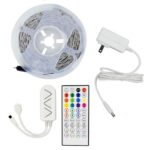 Kit Banda LED Pixel SMD 18W,  12V, RGB + Controller Smart WiFi + Driver, IP20, PLUS (5ml)