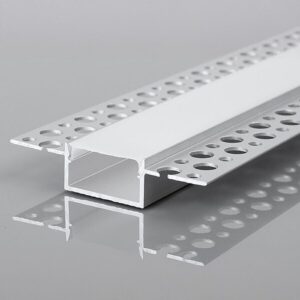 Profil Banda LED 14,5x23, Aluminiu, cu dispersor, incastrat gips-carton, IP44 (2ml)