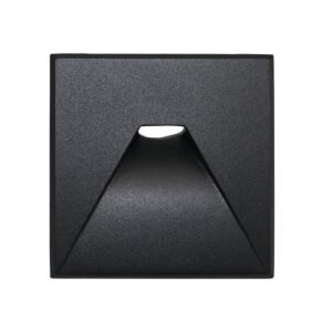 Spot LED 3W, 3CCT (alb cald/neutru/rece), 230V, patrat, negru, incastrat, IP44