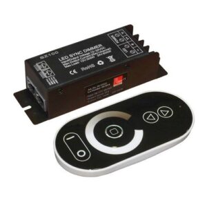 Dimmer 25A, 12/24V, 300/600W cu telecomanda RF tactila