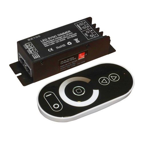 Dimmer 25A, 12/24V, 300/600W cu telecomanda RF tactila