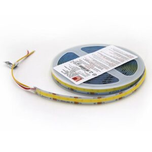 Banda LED COB 14W,  24V, 3CCT (alb cald/neutru/rece), 608 LED/m, Dimabila, IP20 (rola 5ml)