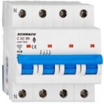 Disjunctor 4P (3P+N) 32A 6kA curbă C, Schrack | AM617832