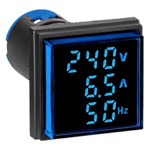 Schrack- Multimetru Digital 0-100A/50-500V AC, patrat, albastru