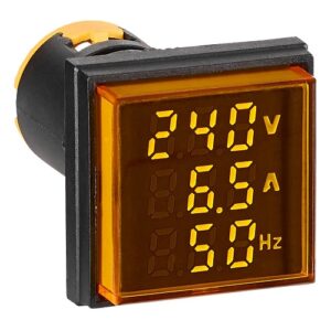 Schrack- Multimetru Digital 0-100A/50-500V AC, patrat, galben