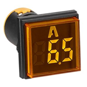 Schrack- Ampermetru Digital 0-100A AC, patrat, galben