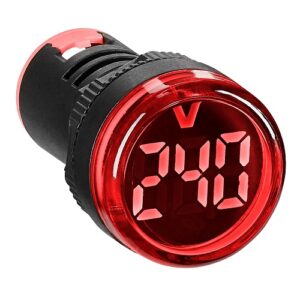 Schrack- Voltmetru Digital 50-500V AC, rotund, rosu