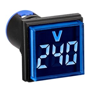 Schrack- Voltmetru Digital 50-500V AC, patrat, albastru