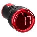 Schrack- Termometru Digital cu Sonda -20…200°C, rotund, rosu