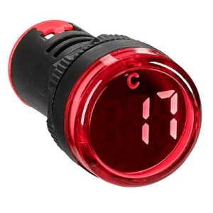 Schrack- Termometru Digital cu Sonda -20…200°C, rotund, rosu